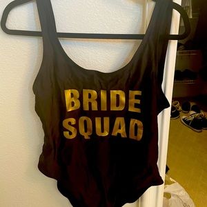Bride Squad One Piece Bathing Suit